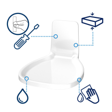 Tork padlótakaró szappan- és kézfertőtlenítő-adagolókhoz S1, fehér SCA511062 fürdőszoba kiegészítő