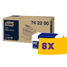 Tork Soft eldobható mosdatókendő 135db-os - 742200 (Karton - 8 csg) papírárú, csomagoló és tárolóeszköz