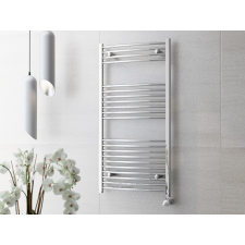  Törölközőszárító radiátor 120cm * 50cm Íves, króm fűtőtest, radiátor