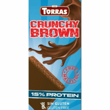 Torras crunchy tejcsokoládé édesítőszerrel és extrudált szójafehérjével 100g csokoládé és édesség