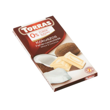 Torras Diet Torras táblás fehércsokoládé-kókusszal - 75g reform élelmiszer