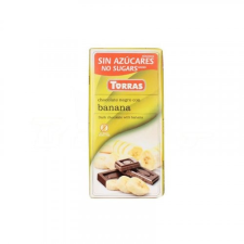 Torras gluténmentes étcsokoládé banán cukor nélkül 75 g gluténmentes termék
