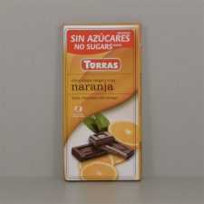 Torras gluténmentes étcsokoládé narancs cukor nélkül 75 g csokoládé és édesség