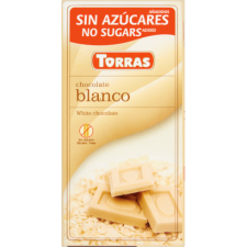 Torras gluténmentes fehércsokoládé cukor nélkül 75 g gluténmentes termék