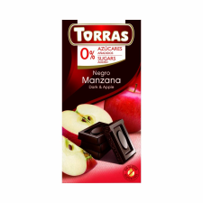 Torras glutm. diabet. almás étcsokoládé (75g) diabetikus termék