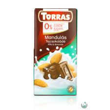 Torras Mandulás tejcsokoládé hozzáadott cukor nélkül (gluténmentes) 75 g gluténmentes termék