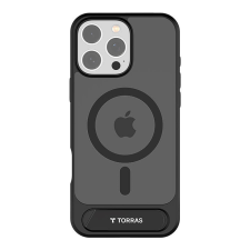 Torras Pstand Series tok kitámasztóval iPhone 16 Pro - fekete tok és táska