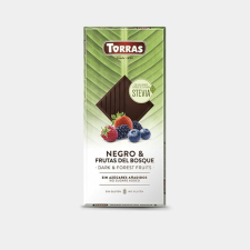 Torras Stevia erdei gyümölcsös étcsokoládé édesítőszerrel 125g diabetikus termék