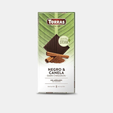 Torras Stevia fahéjas étcsokoládé hozzáadott cukor nélkül 125 g csokoládé és édesség