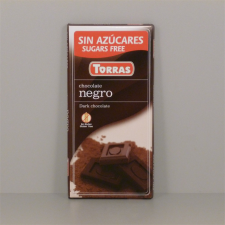 Torras Torras gluténmentes étcsokoládé cukor nélkül 75 g csokoládé és édesség