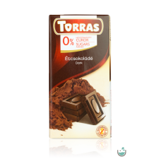 Torras Vegán étcsokoládé hozzáadott cukor nélkül (gluténmentes) 75 g gluténmentes termék