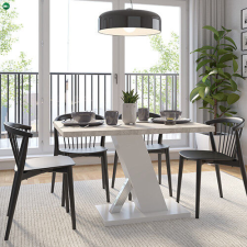  TORRE Étkezőasztal Fehér/Márvány Színben 138 cm bútor