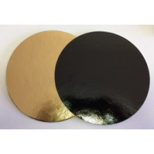  Torta alátét kerek 40cm arany-fekete sütés és főzés