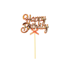  Torta beszúró Happy Birthday bronz sütés és főzés