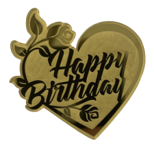  Torta korong &quot; Happy Birthday&quot; - Szív sütés és főzés