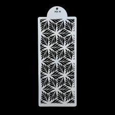  Torta sablon, stencil – Modern – Hópehely, levelek (HX-H) sütés és főzés