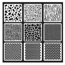 Torta stencil különböző textúra - 9 db különálló sablon sütés és főzés