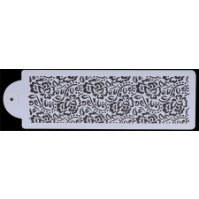  Torta stencil, magnólia, műanyag, 39,5×12 cm sütés és főzés