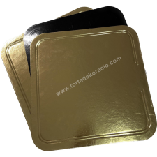  Tortaalátét 30*30 cm Black and Gold sütés és főzés