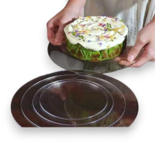  Tortaalátét műanyag 15 cm, áttetsző 5 db sütés és főzés