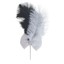  Tortadekoráció - Tollak - Fekete és fehér sütés és főzés