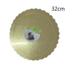 Tortakarton, torta alátét arany, 32cm, kör-5db sütés és főzés