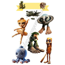  Tortaostya, A4 méretű, "Italian Brainrot" karakterekkel alapvető élelmiszer