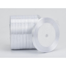  Törtfehér szatén szalag 6mm 10 tekercs - OKOS ÁR! dekorációs kellék