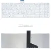 Toshiba Satellite C850, C850D, C855, C855D, C870, C875, L850, L855, L870, L875 gyári billentyűzet (US kiosztás, fehér)