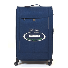 TOUAREG négykerekes, kék cirmos bővíthető nagy bőrönd TG-6650/L