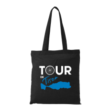  Tour de Tisza - Bevásárló táska Fekete egyedi ajándék