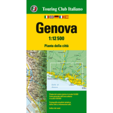 Touring Club Italiano Genova térkép, Genova várostérkép zsebtérkép 1:10e TCI térkép