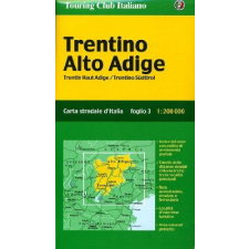 Touring Club Italiano Trentino térkép Alto Adige TCI 1:200 000 térkép