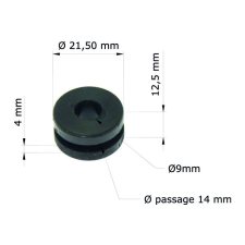 Tourmax Buffer / Silentbloc Tourmax Honda XR250/650 10 darabos csomag egyéb motorkerékpár alkatrész