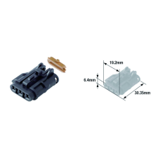 Tourmax Elektromos Férfi Csatlakozó Vízálló Típus 070 (FRY) TOURMAX Elektronika Egyéb elektromos alkatrész egyéb motorkerékpár alkatrész