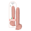 Toyz4Lovers Italian Cock tapadókorongos óriás dildó, herékkel (15,5" - világos bőrszín)