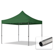  TP 3x3m összecsukható 750N acél vázas pavilon, oldalfal nélkül - zöld kerti bútor