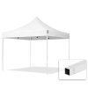  TP 3x3m összecsukható acél pavilon, oldalfal nélkül - fehér