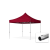  TP 3x3m összecsukható aluminium 800N pavilon, oldalfal nélkül - bordó