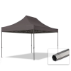  TP 3x4,5m összecsukható 750N acél vázas pavilon, oldalfal nélkül - sötétszürke