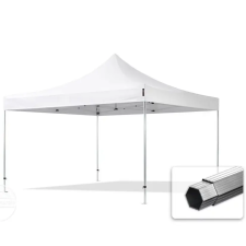  TP 4x4m összecsukható aluminium 800N pavilon, oldalfal nélkül - fehér kerti bútor