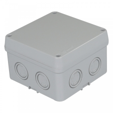 TP Electric KÖTŐDOBOZ 110X110X70 IP67 PERFORÁLT OLDALFALÚ, TELI TETŐ, 8DB KIKÖNNYÍTÉS villanyszerelés