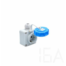 TP Electric Ráépíthető dugalj 2P+F IP68 villanyszerelés