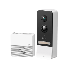 TP Link Akkumulátorral működő kamerás ajtócsengő, hubbal (Tapo D230S1) csengő