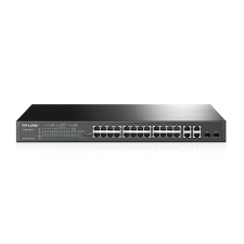 TP-Link T1500-28PCT rack Switch (T1500-28PCT (TL-SL2428P)) hub és switch