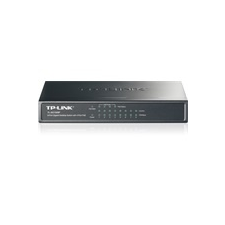 TP-Link TL-SG1008P 8-port Gigabit switch, 4 PoE port, fém ház hub és switch