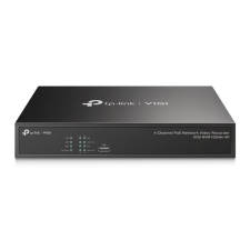 TP-Link Video Recorder 4 csatornás POE+, VIGI NVR1004H-4P megfigyelő kamera tartozék