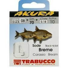 Trabucco AKURA BREME LIBR. 10-es 0,16-os előkével kötött horog horog