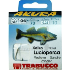 Trabucco AKURA ZANDER  LIBR.06X0,25, előkötött horog horog