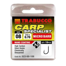 Trabucco Carp Specialist mikro szakállas horog 16 15 db horog
